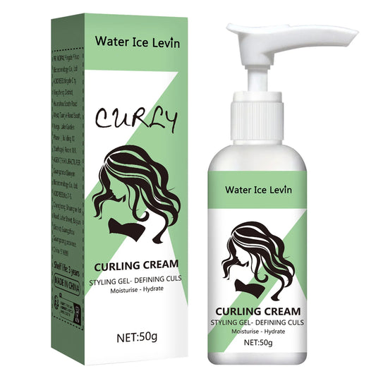 Curly Hair Elastin, Curl Defining Cream for Wavy Hair, Hair Enhancer Moisturizing, Curl Boost Defining Cream Hair Repairing Bounce, for Frizz Control & Color Treated, Curl Moisturizer