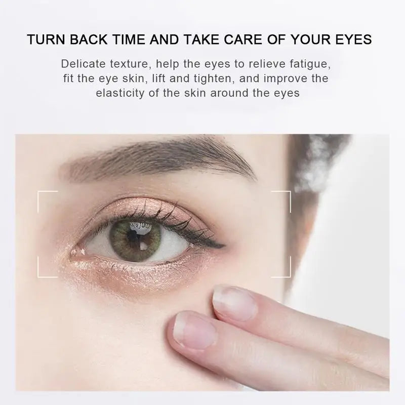 24K Gold Bright Eye Roller Eye Cream Hydrating Moisturizing Eye Serum Eye Care Dark Circles Removal Anti Eye Bags 15ml L2P8