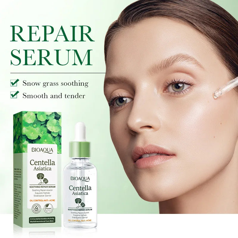 2  pcs BIOAQUA Centella Asiatica Face Serum skincare Facial Essence Moisturizing Repairing Anti-aging Facial Serum Skin Care