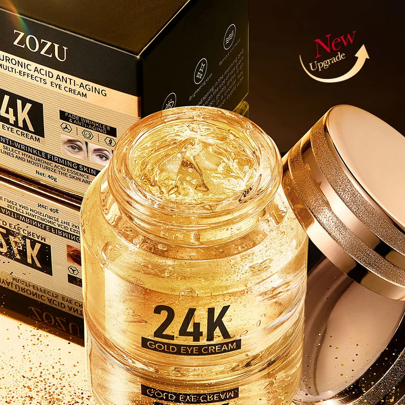 24k Gold Hyaluronic Acid Eye Cream Anti Dark Circles Eye Bags