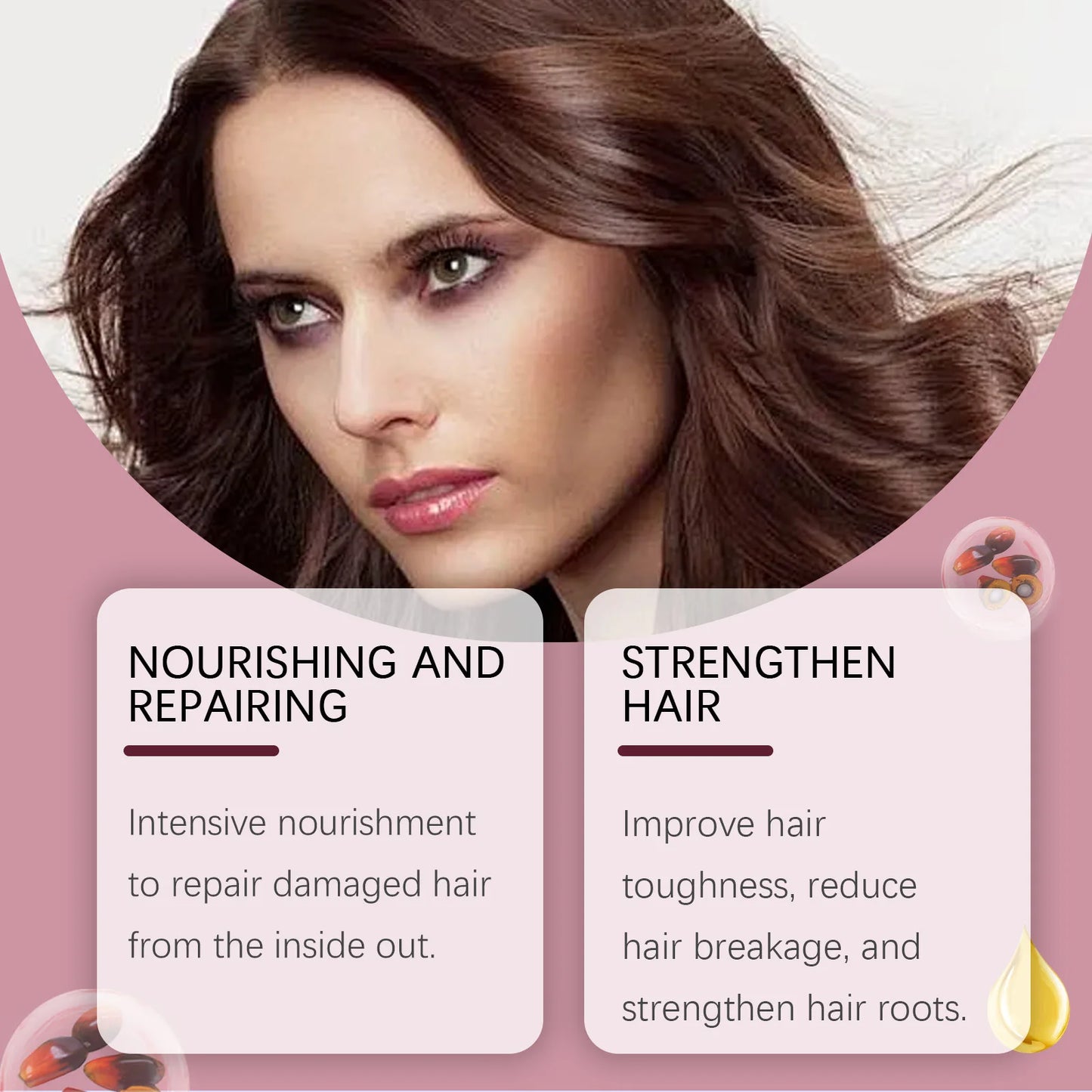 100% Pure Organic Hair Mask Batana Oil Hair Growth Oil Natural Treatment Nourish Reduce Hair Loss Anti-Breakage Hair Products
